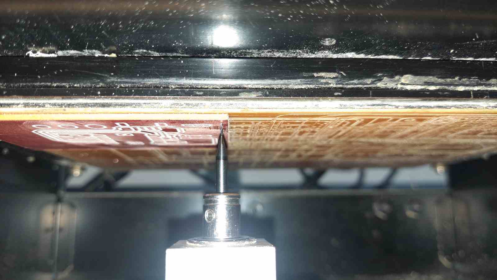 Send the drill file to the machine